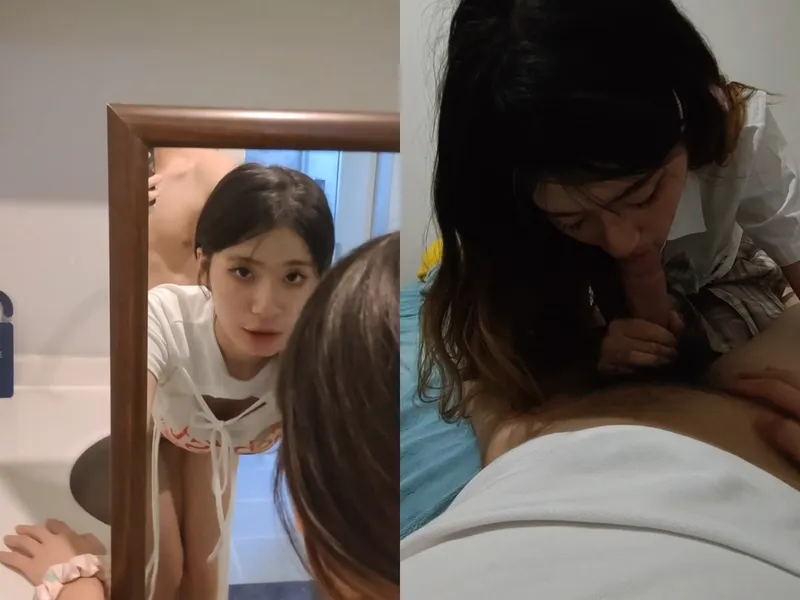 Chị tỷ thiên thần doggy trước gương sướng tê người